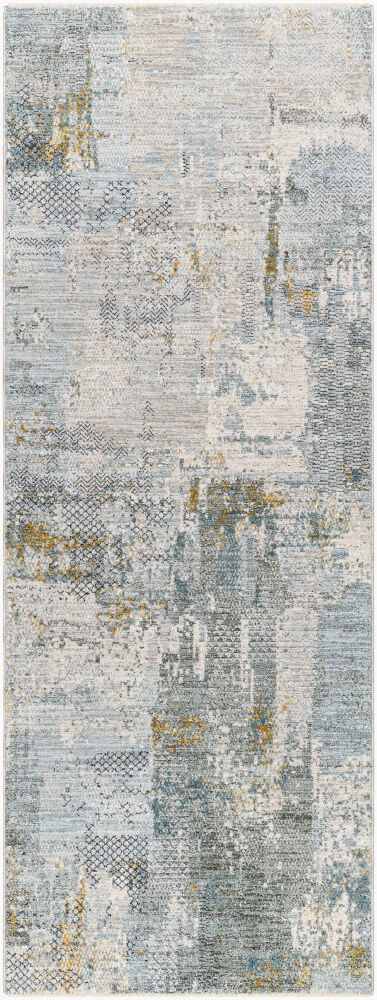 Dresden Machine Woven Rug, by Surya, 7'2.61" length x 2'7.5" width