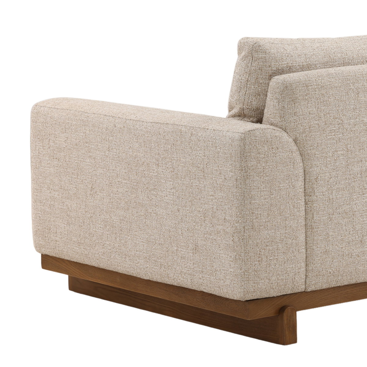 Amal Sofa Fawn, Sofas & Sectional by Dovetail, 98.5" width x 33" height x 40" depth View 7