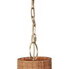 Maude Rattan Scallop Chandelier, Pendant by Woven, 26.25" height x 20" diameter thumbnail 3