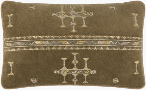 Velour Lumbar Pillow