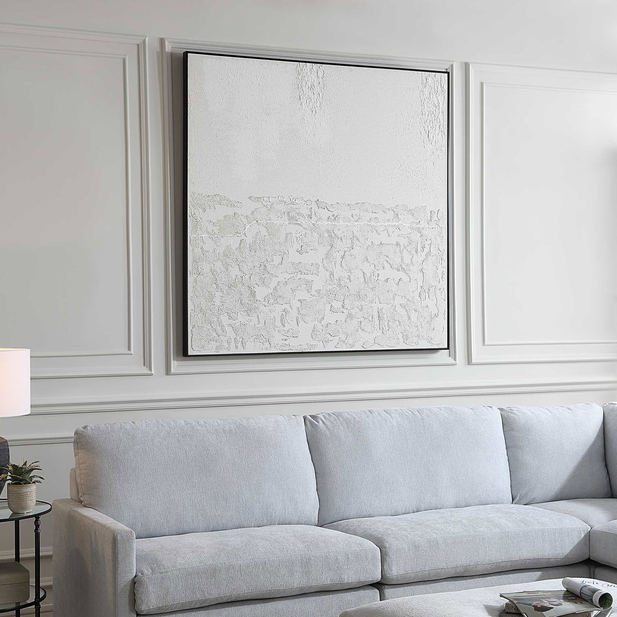 Below The Surface Abstract Art, by Uttermost, 5' width x 5' height x 2.25" depth View 4