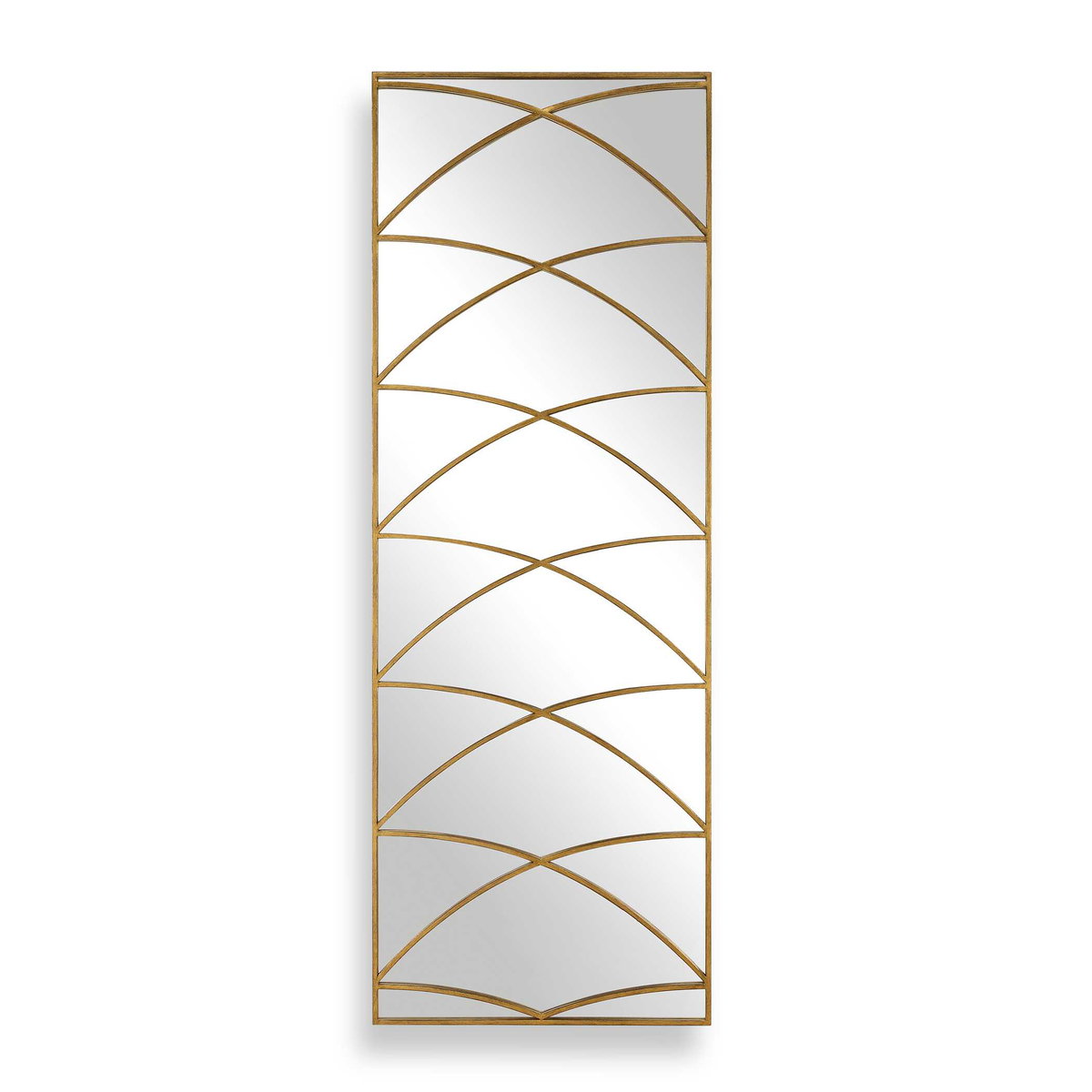 Crossed Up Gold Full Length Mirror, Floor Mirror by Uttermost, 25" width x 70" height x 1" depth View 1