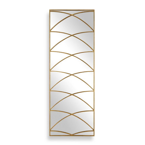 Crossed Up Gold Full Length Mirror