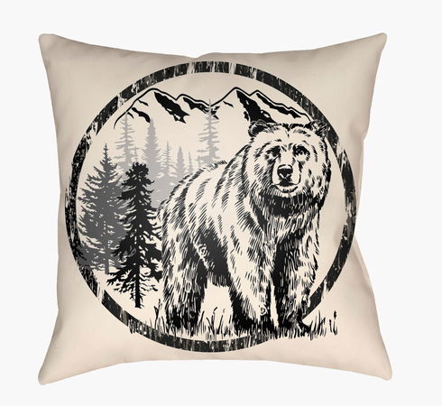 Lodge Cabin Accent Pillow
