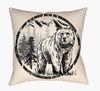 Lodge Cabin Floor Pillow, Decorative Pillow by Surya, 26" length x 26" width thumbnail