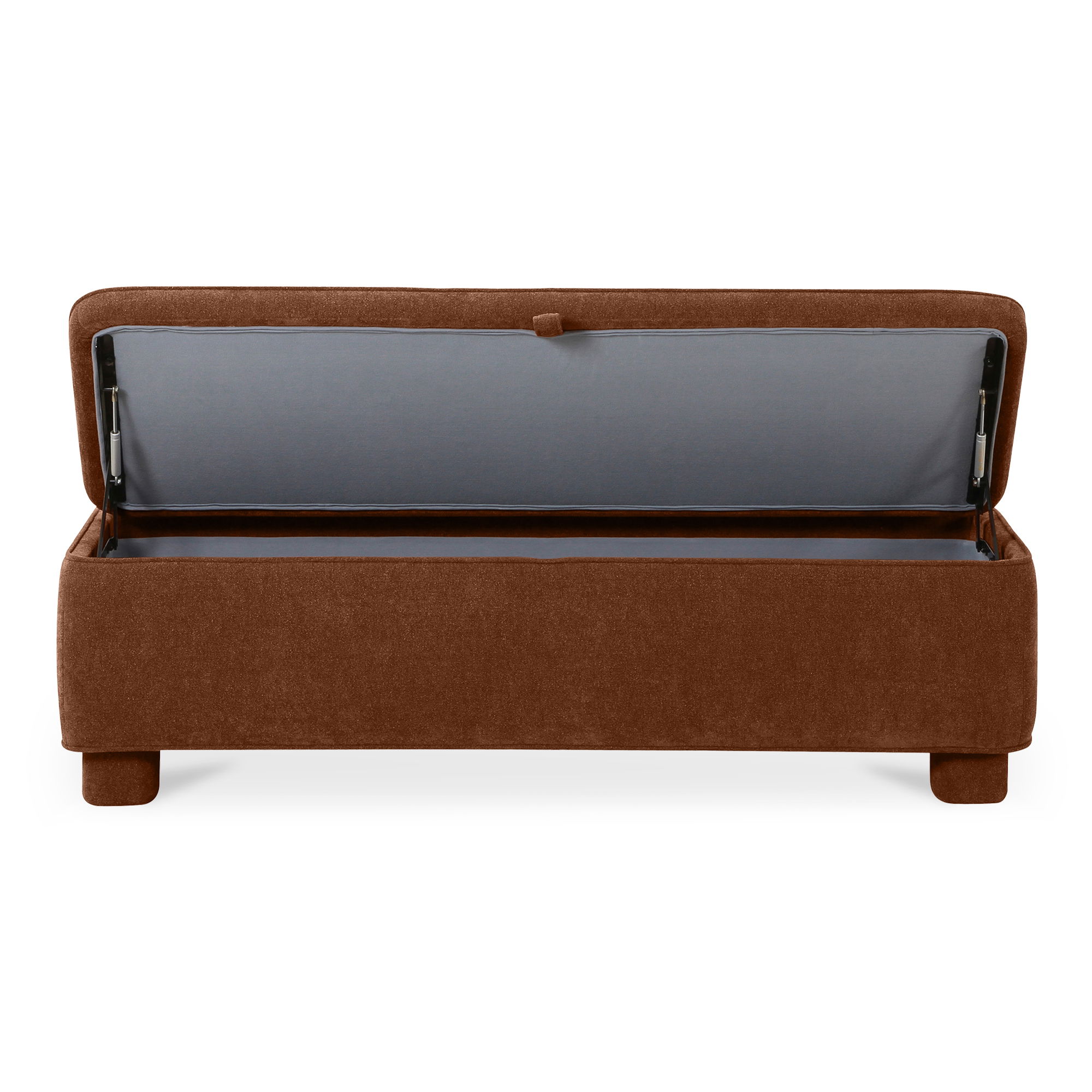 Ichigo Storage Bench Deep Orange, Benche by Moe's Home, 59" width x 18" height x 20" depth View 9