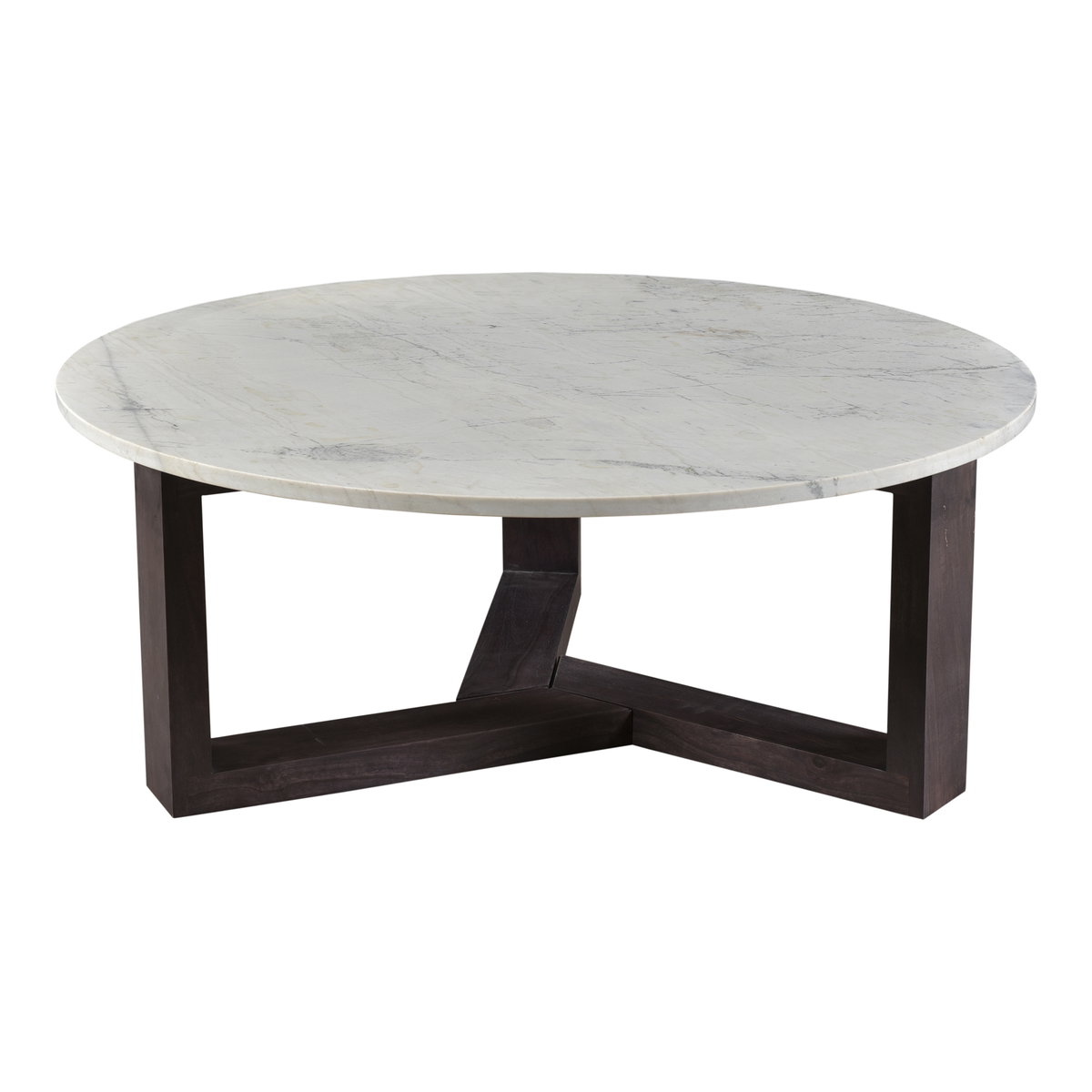 Jinxx Coffee Table Charcoal Grey, by Moe's Home, 38" width x 15" height x 38" depth View 2