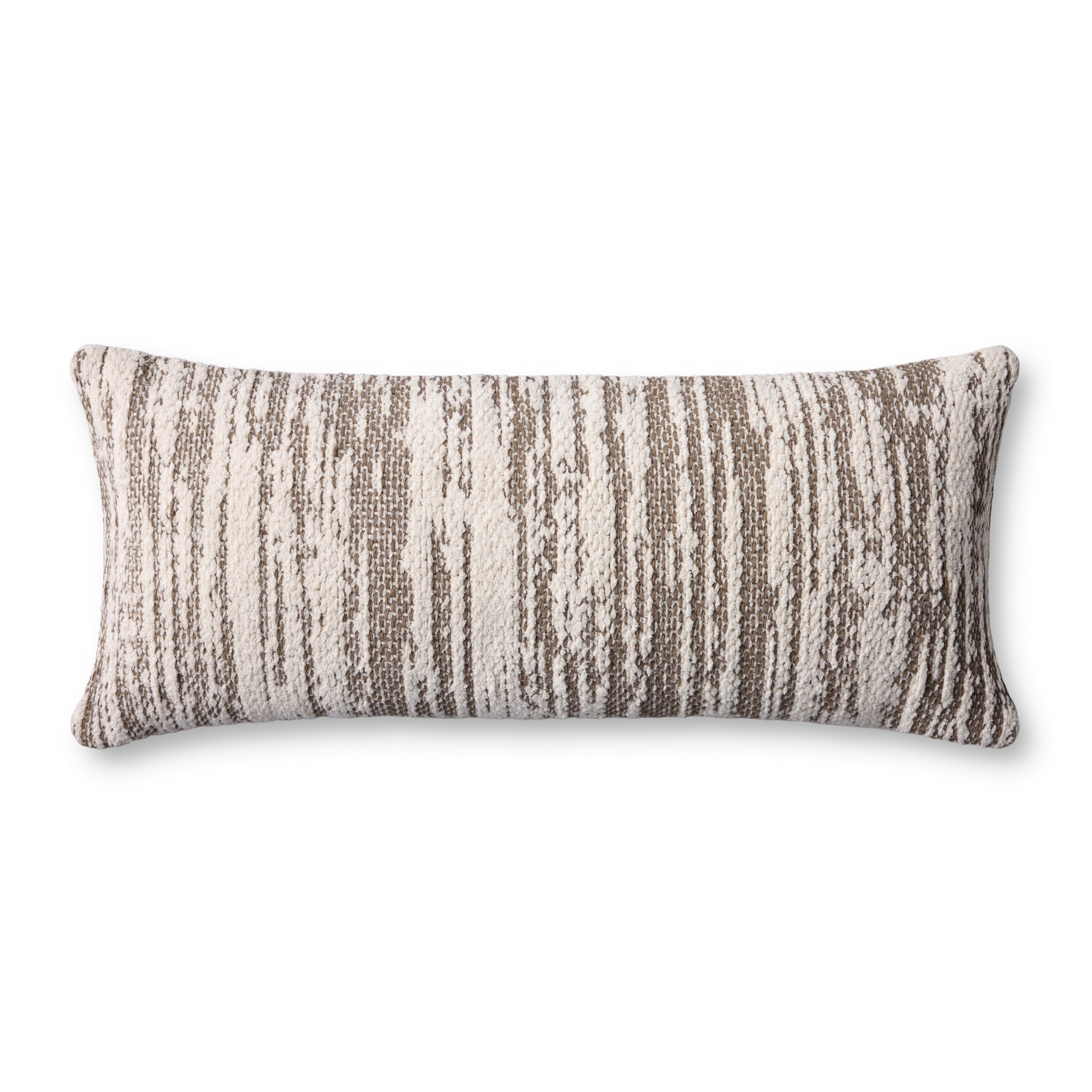 Loloi Dark taupe Pillow, Decorative Pillow, 13" length x 35" width