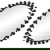 Cyra Black Round Mirror thumbnail 0