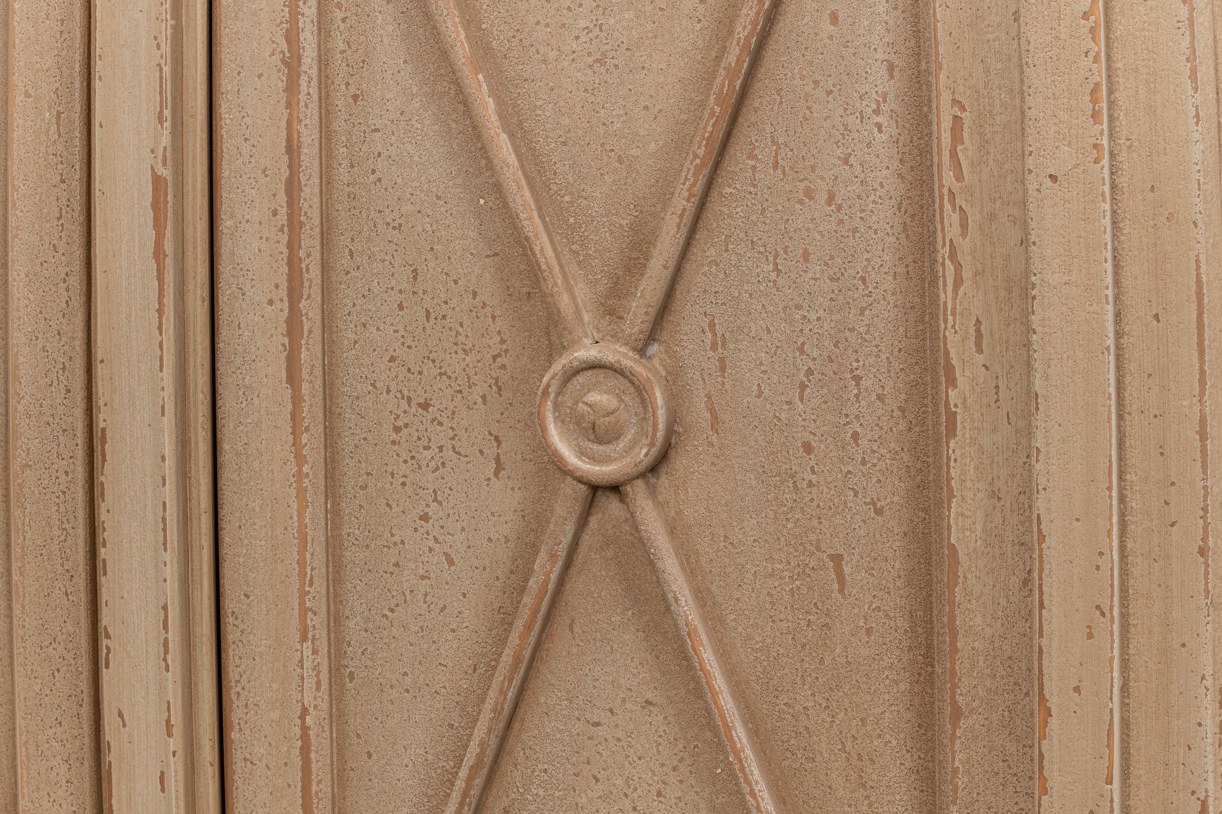 Marksman Sideboard, Dark Beige, Cabinets & Sideboard by Sarreid, 96" length x 20" width x 39" height View 7