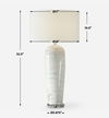 Arden White Glaze Table Lamp thumbnail 2