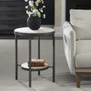 Dauntless Travertine Side Table thumbnail 1