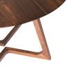 Godenza Round Dining Table Walnut, by Moe's Home, 47" width x 29.5" height x 47" depth thumbnail 4