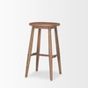 Ernest Backless 30in Seat Bar Stool | Medium Brown, Counter & Bar Stool by Mercana, 16.5" length x 16.5" width x 30" height thumbnail 5