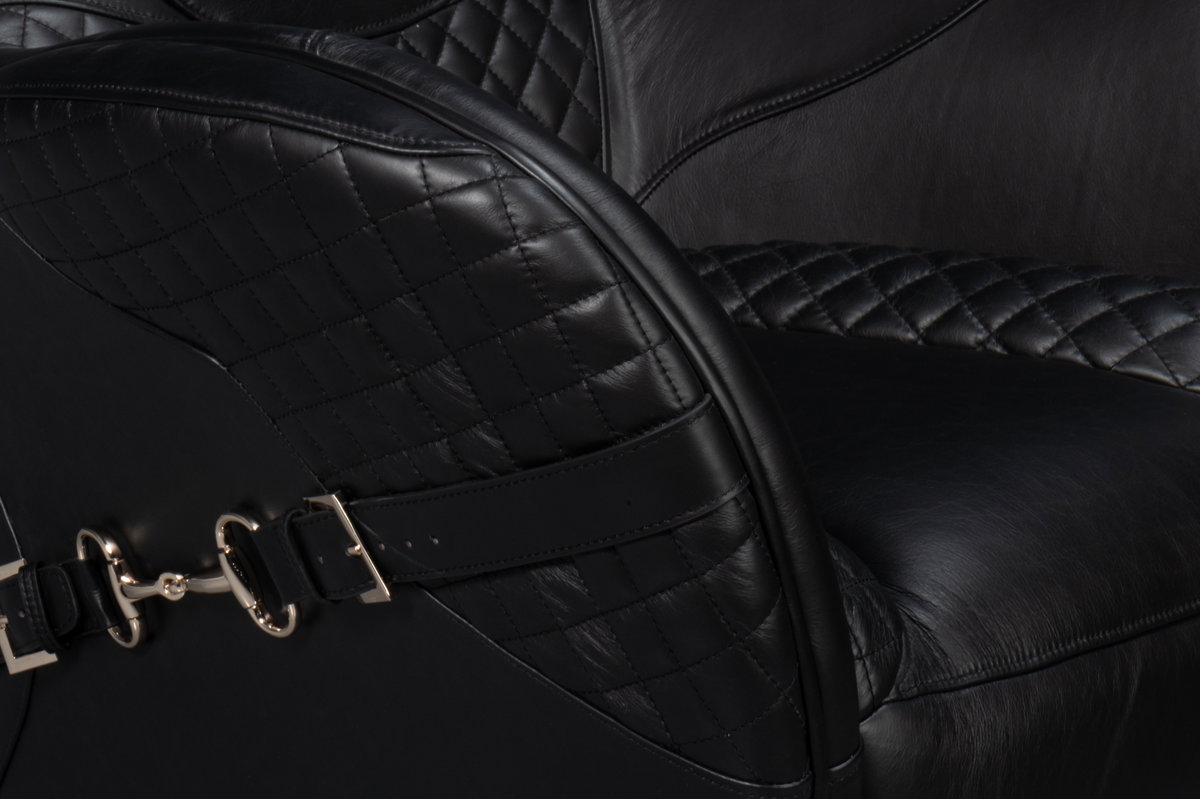 Hera Arm Chair  Onyx Black, by Sarreid, 2'10" length x 2'7" width x 2'10" height View 5