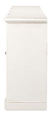 *Crested Wall Cabinet,White/White Finish, Cabinets & Sideboard by Sarreid, 96" length x 18" width x 39" height thumbnail 4