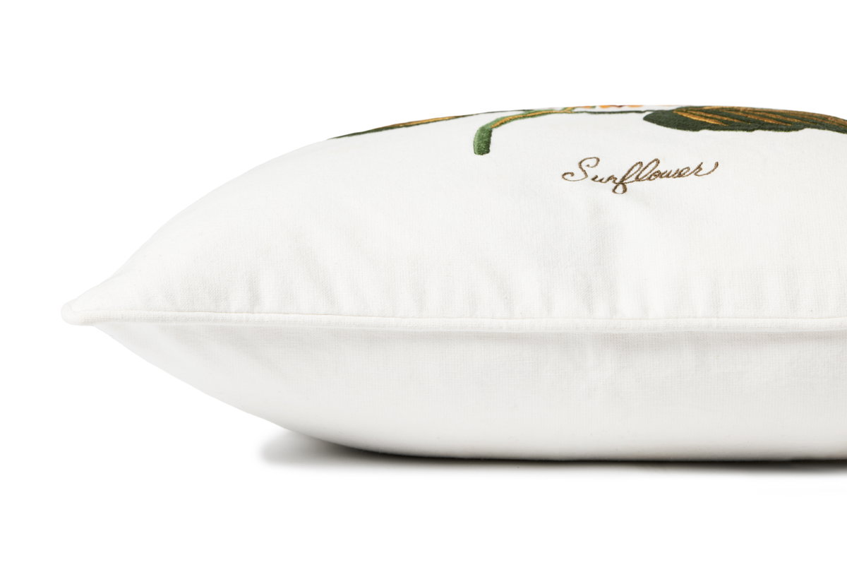 Rifle Paper Co. x Loloi No Name Pillow, Decorative Pillow, 18" length x 18" width View 3