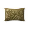 Brigette Romanek x Loloi Olive Pillow, Decorative Pillow, 13" length x 21" width thumbnail 1