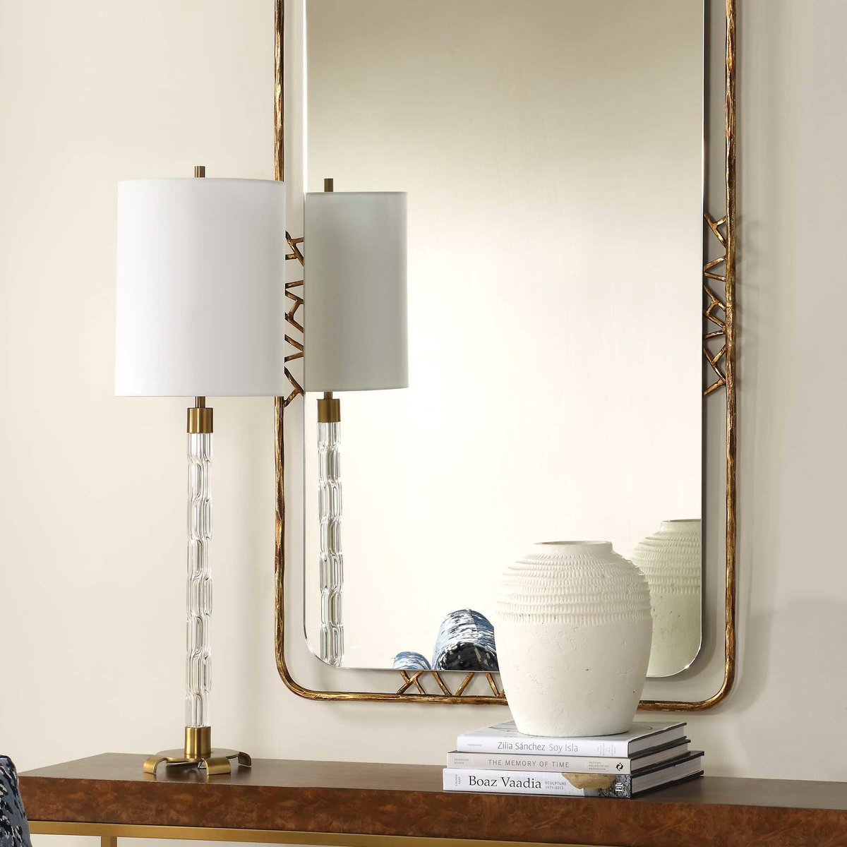 York Crystal Buffet Lamp, by Uttermost, 10" width x 36.75" height x 10" depth View 4