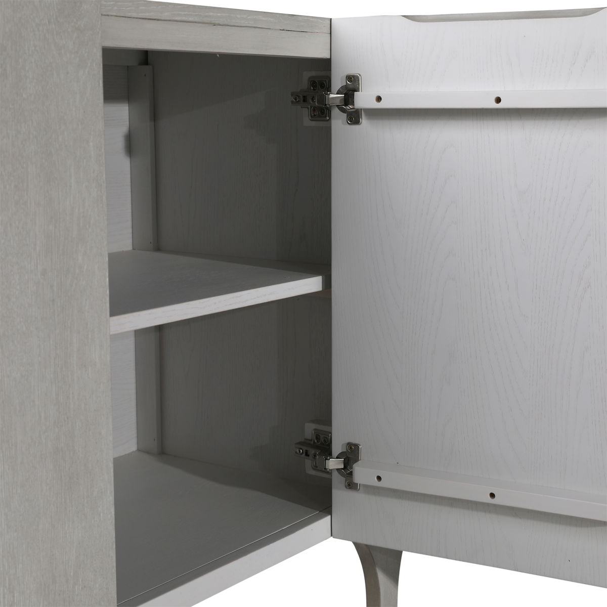 Maiya Side Board Light Grey, Sideboards & Buffet by Dovetail, 88.15" width x 34.25" height x 17.7" depth View 7