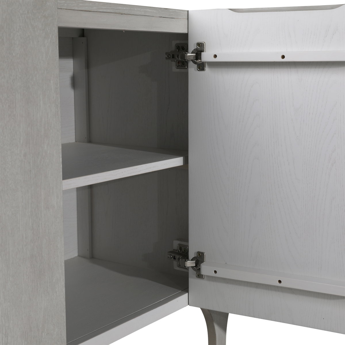 Maiya Side Board Light Grey, Sideboards & Buffet by Dovetail, 88.15" width x 34.25" height x 17.7" depth View 7