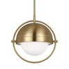 Bacall 1 - Light Sphere Globe Pendant, by Visual Comfort, 15.5" width x 16.75" height x 15.5" depth thumbnail 3
