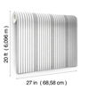French Linen Stripe Grey Peel & Stick Wallpaper thumbnail 7