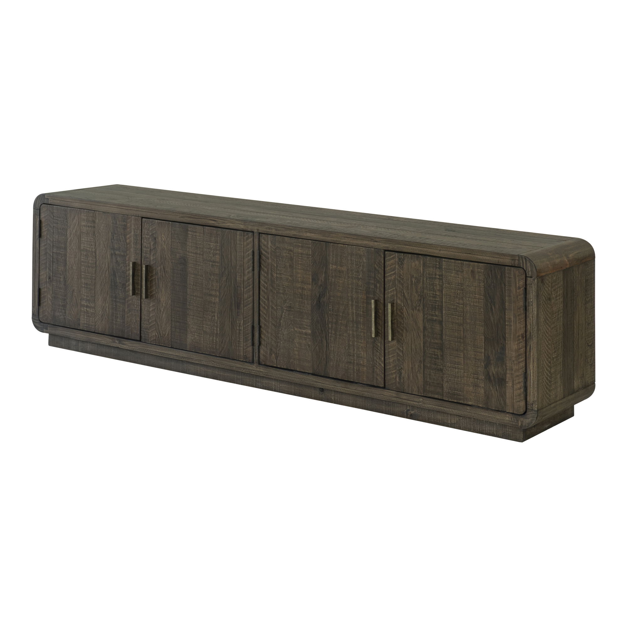 Monterey Media Cabinet Aged Brown, Media Console by Moe's Home, 78.7" width x 21.5" height x 15.75" depth View 3