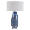Magellan Blue Table Lamp, by Uttermost, 1'7" width x 2'7.5" height x 1'7" depth thumbnail 1