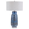 Magellan Blue Table Lamp, by Uttermost, 19" width x 31.5" height x 19" depth thumbnail 1