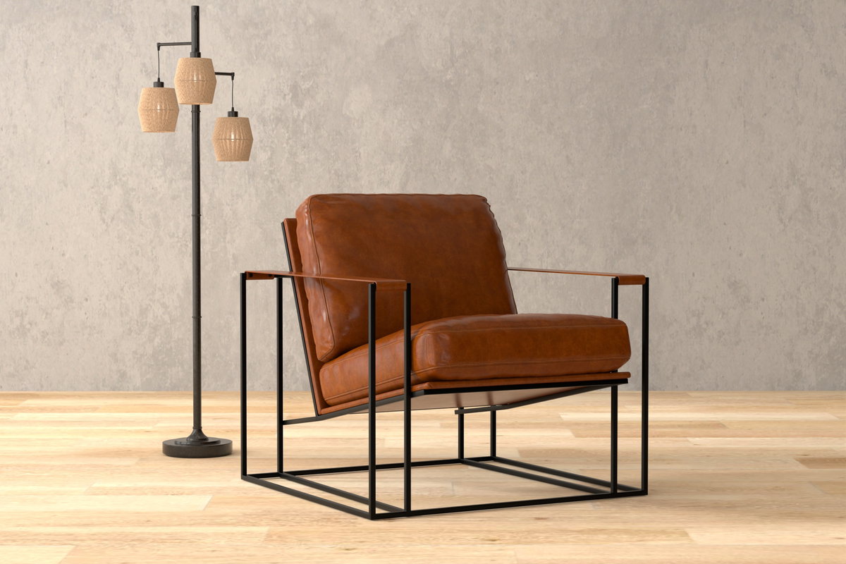 Oryan Chair  Havana Brown, by Sarreid, 2'8" length x 2'6" width x 2'6" height View 13