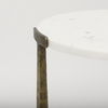Atticus Marble and Antiqued Gold Metal Nesting Accent Tables (Set of 2), Side & End Table by Mercana, 13.25" length x 13.25" width x 24" height thumbnail 6