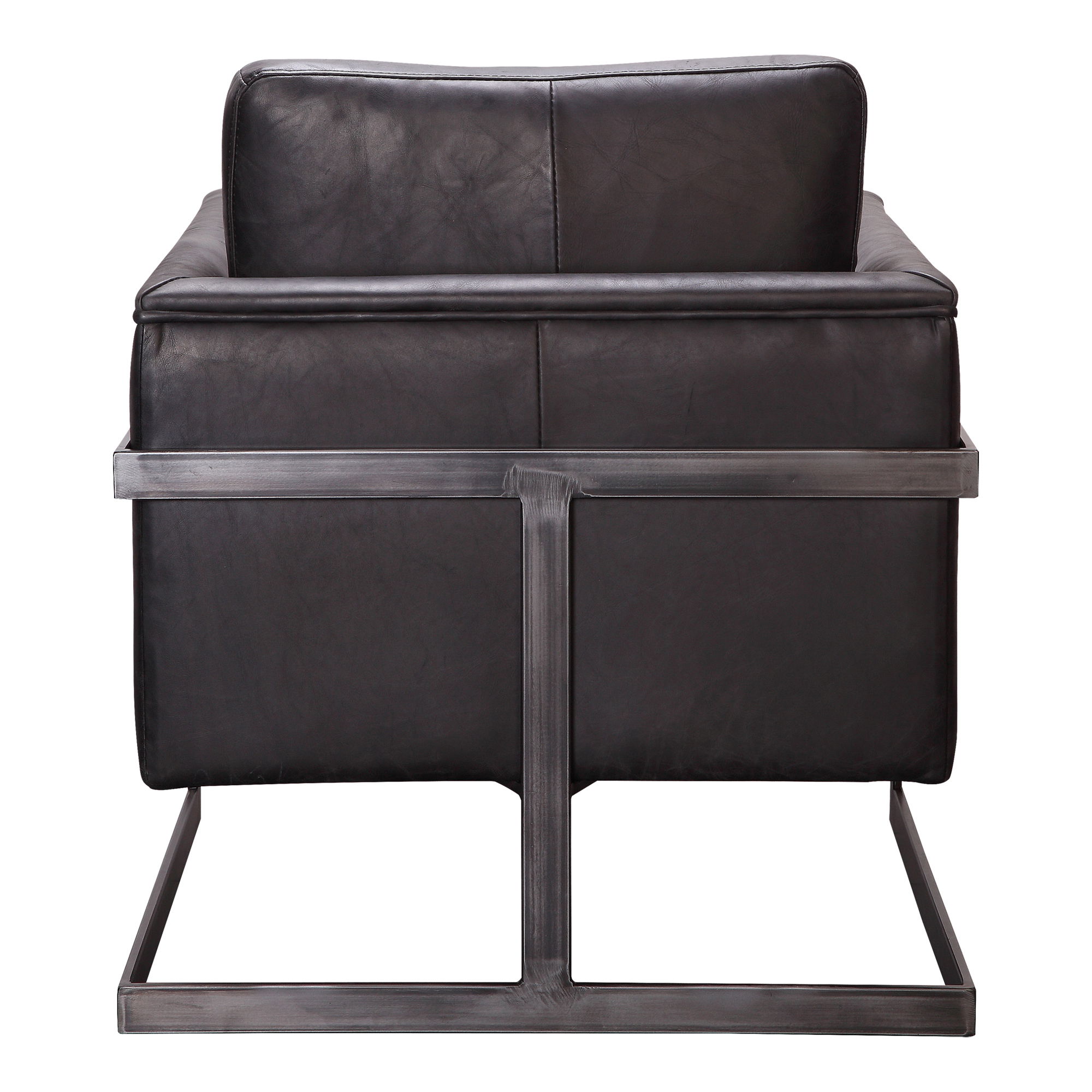 Luxley Club Chair Black, Accent Chair by Moe's Home, 27" width x 30" height x 31" depth View 3