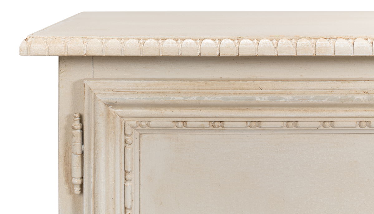 2 Door Sideboard  Bright Lime White, by Sarreid, 1'4" length x 3'6" width x 3' height View 5
