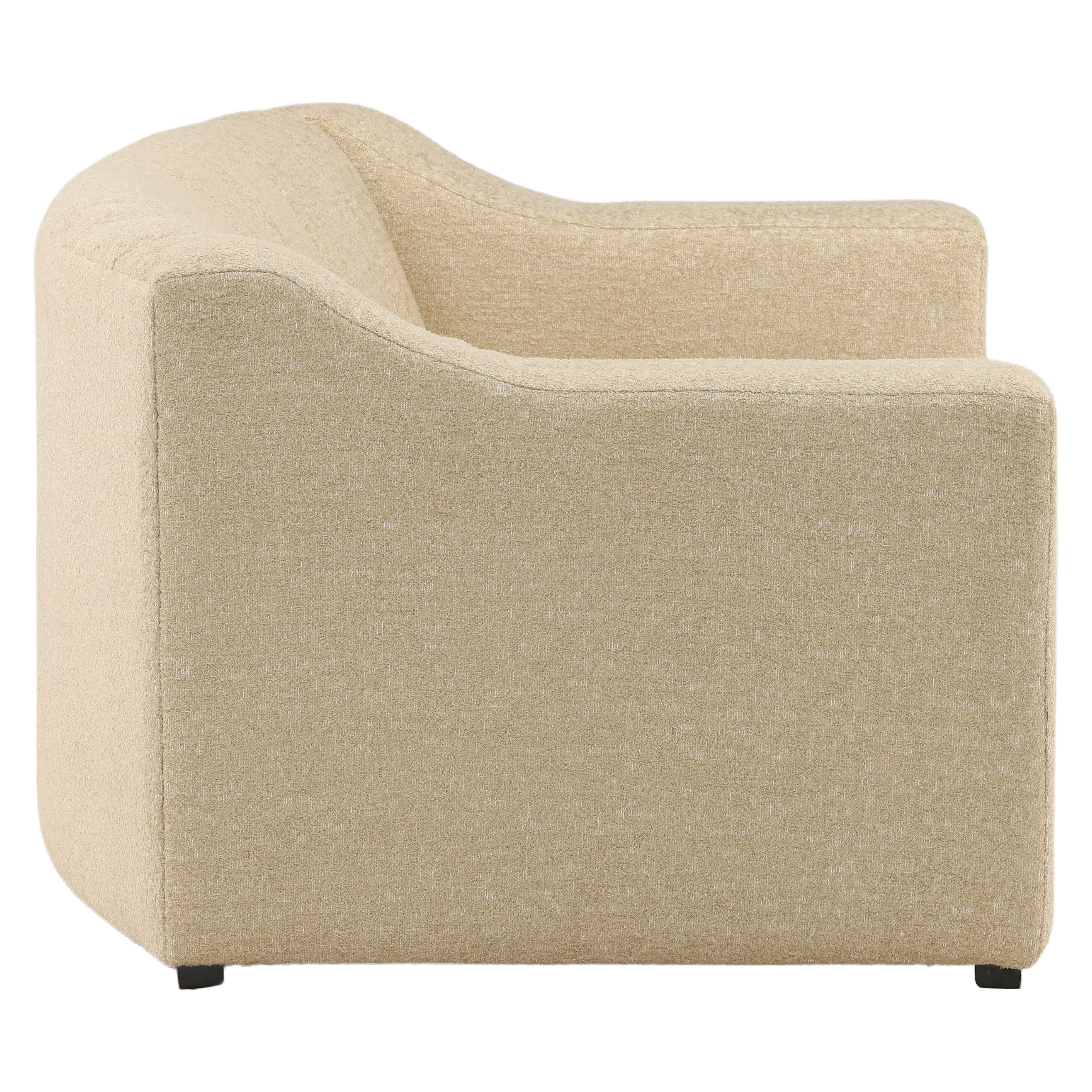 Mitzy Sofa Sand, Sofas & Sectional by Dovetail, 92.5" width x 29" height x 42.5" depth View 3