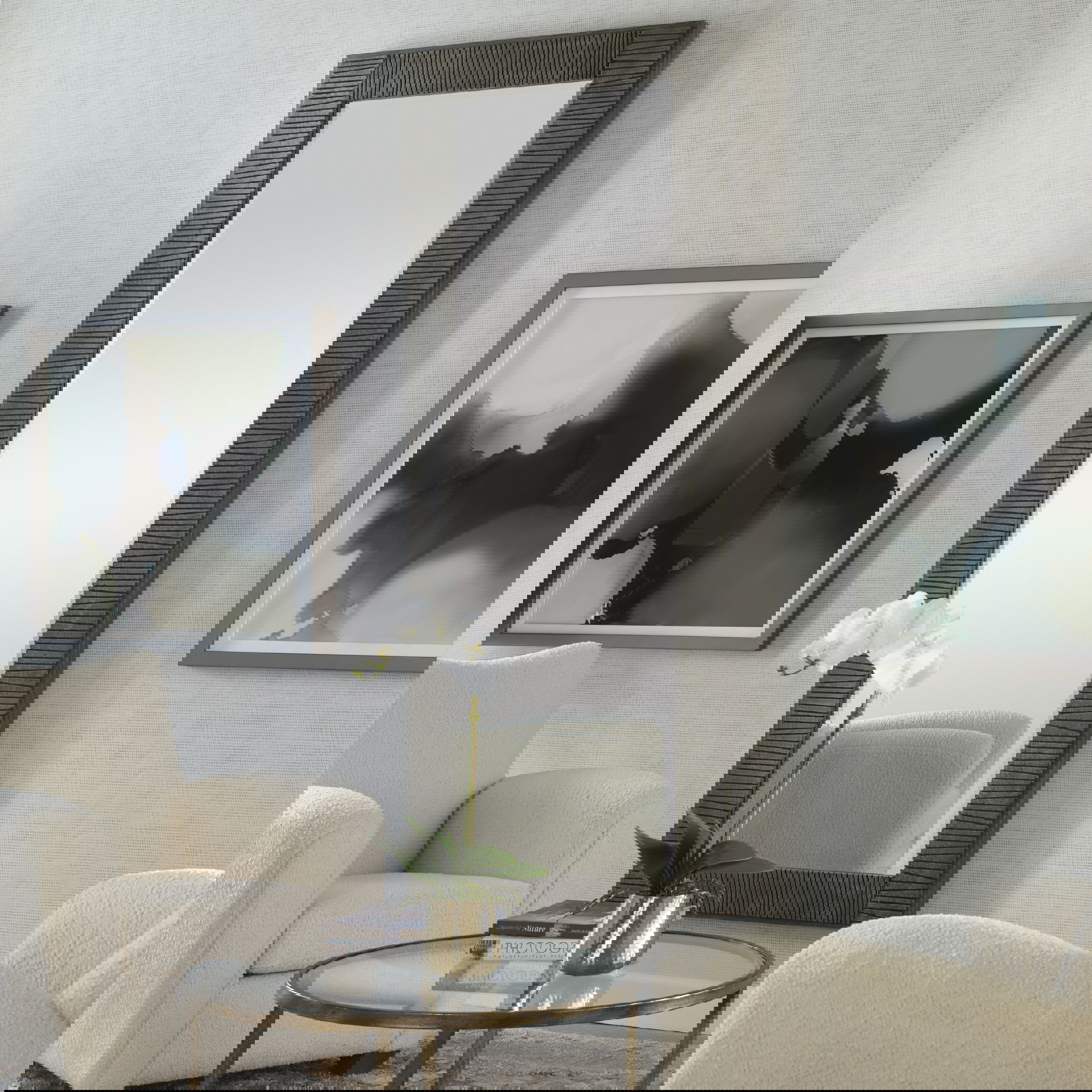 Figaro Oversized Wooden Mirror, by Uttermost, 33.5" width x 81.5" height x 2" depth View 2