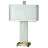 Athanas Alabaster Lamp, by Uttermost, 1'5" width x 2'5" height x 10" depth thumbnail 1