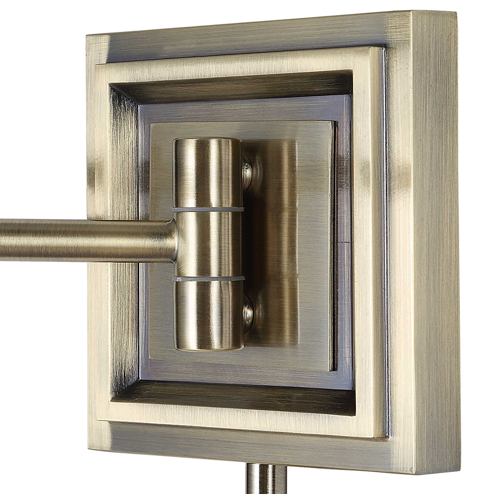 Newmarket 1 Light Brass Sconce, Ceiling Light by Uttermost, 12" width x 11.75" height x 26" depth View 7