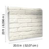 Magnolia Home Brick & Mortar White Peel & Stick Wallpaper thumbnail 4