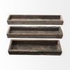 Vernon (Medium) 30L x 7W Brown Reclaimed Wood Tray, Decorative Tray by Mercana, 30" length x 7" width x 3" height thumbnail 4