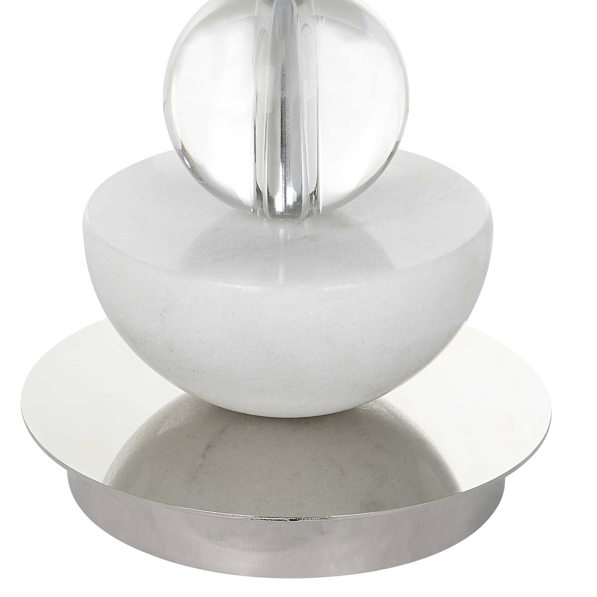 Exposition Nickel Buffet Lamp, Table Lamp by Uttermost, 10" width x 33.5" height x 10" depth View 6