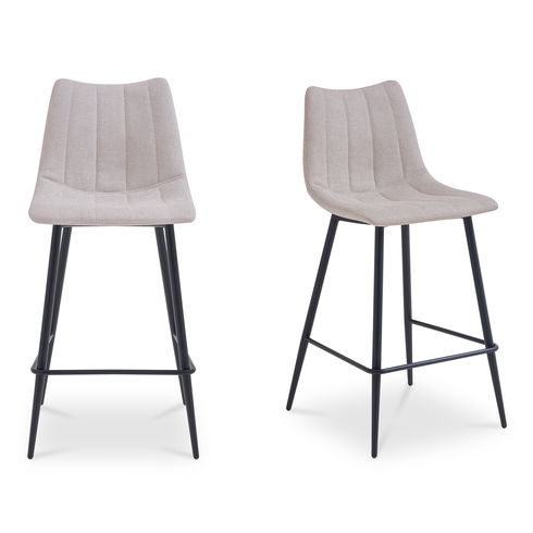 Alibi Bar Stool Beige-set Of Two