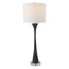 Fountain Black Stone Buffet Lamp, by Uttermost, 12" width x 34" height x 12" depth thumbnail 1