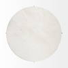 Reinhold 49' Round White Marble Top Gold Metal Base Coffee Table, by Mercana, 49" length x 49" width x 17" height thumbnail 10