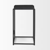 Taniel Backless 26in Seat Counter Stool | Black Wood with Black Metal, Counter & Bar Stool by Mercana, 18" length x 16" width x 27.25" height thumbnail 7