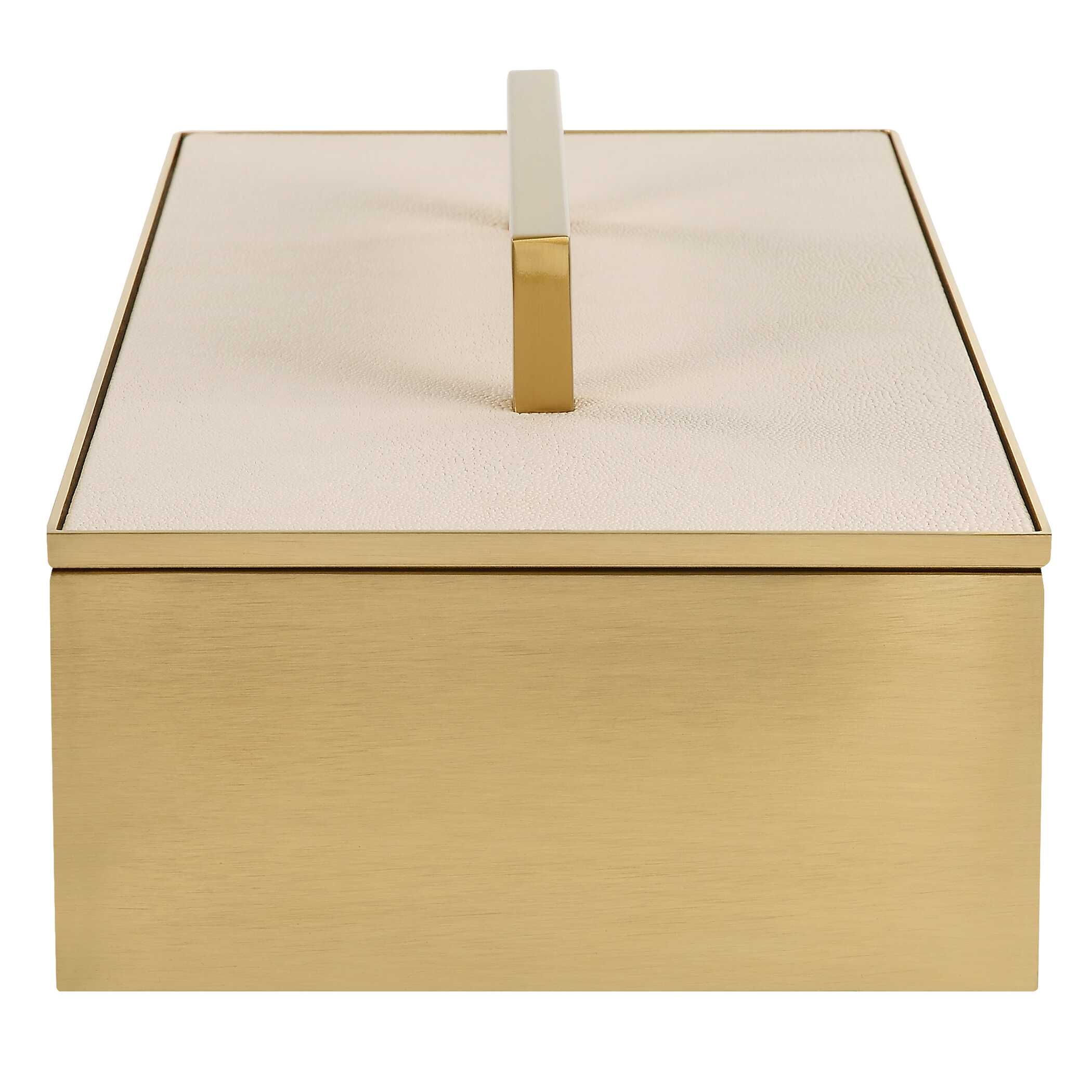 Wessex White Box, Decorative by Uttermost, 14" width x 4.75" height x 7" depth View 5