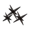 Rhea (Set of 3) Brown Cast Iron Small, Medium & Large Jacks thumbnail 0