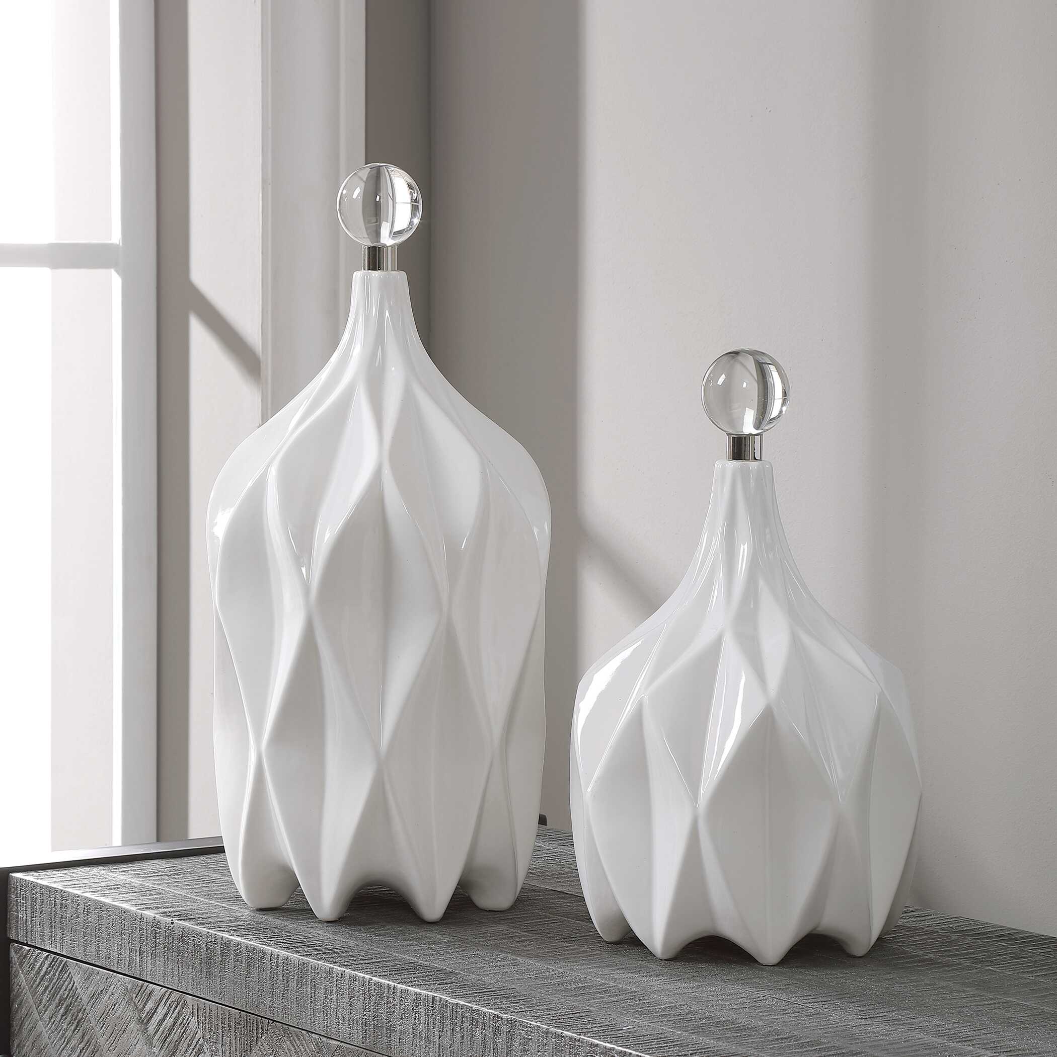 Klara White Bottles Set/2 Klara White Bottles Set/2 large image