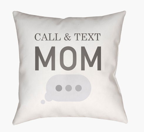 Call & Text Accent Pillow