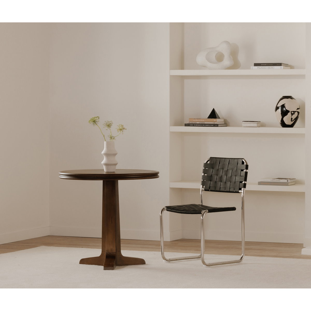 Charles Cafe Table Brown, Coffee Table by Moe's Home, 32" width x 30" height x 32" depth View 5